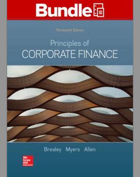 Loose Leaf Gen Combo Looseleaf Principles of Corporate Finance with Connect Access Card [With Access Code] Book