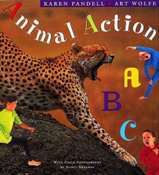 Hardcover Animal Action ABC Book