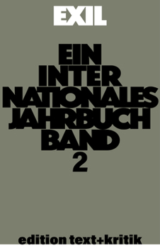 Erinnerungen ans Exil - kritische Lekt�re der Autobiographien nach 1933 und andere Themen