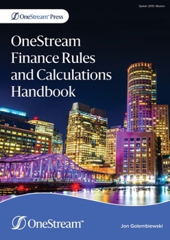 Paperback OneStream Finance Rules and Calculations Handbook Book