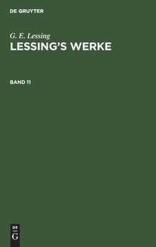 Hardcover G. E. Lessing: Lessing's Werke. Band 11 [German] Book