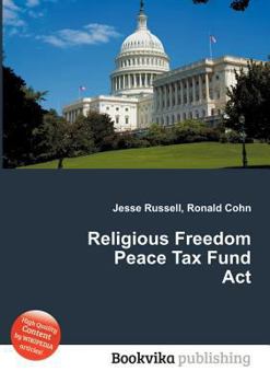 Paperback Religious Freedom Peace Tax Fund ACT Book