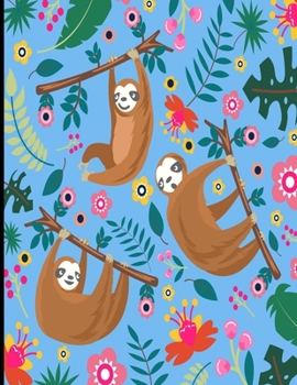 Paperback Planner 2020: Light Blue Sloth 2020 Diary, A Day To A Page Sloth Planner For The Year With To Do List, Cute Sloth 2020 Planner Book