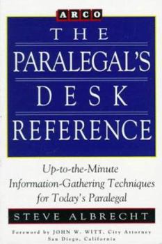 Paperback Paralegal Desk Reference 1e Book