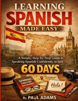 Paperback Learning Spanish Made Easy: A Simple, Step-by-Step Guide to Speaking Spanish Confidently in Just 60 DAYS Book