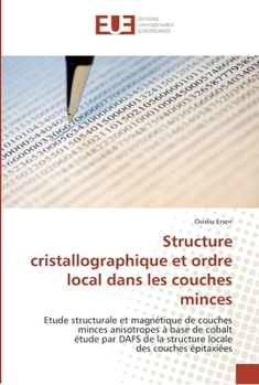 Paperback Structure cristallographique et ordre local dans les couches minces [French] Book