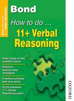 Paperback Bond How to Do 11+ Verbal Reasoning New Edition Book