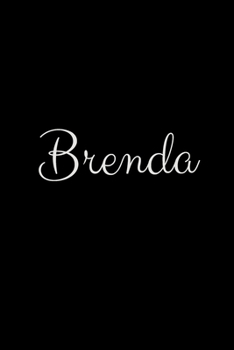 Paperback Brenda: notebook with the name on the cover, elegant, discreet, official notebook for notes Book
