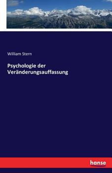 Paperback Psychologie der Veränderungsauffassung [German] Book