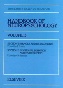 Paperback Handbook of Neuropsychology: Volume 3 Book