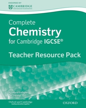 Paperback Complete Chemistry for Cambridge Igcserg: Teacher's Resource Pack Book