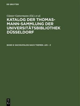 Hardcover Katalog Thomas-mann-sammlung (German Edition) [German] Book