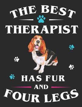 Paperback The Best Therapist Has Fur and Four Legs: Australian Shepherd Dog School Notebook 100 Pages Wide Ruled Paper Book