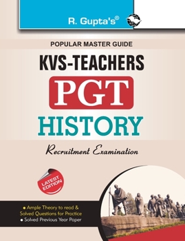 Paperback Kvs: History (PGT) Teachers Exam Guide Book