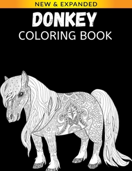 Paperback Donkey Coloring Book: A Fun Coloring Gift Book for Cow Lovers & Adults Book