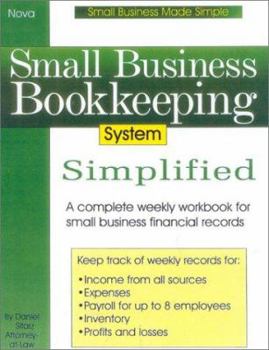 Spiral-bound Small Business Bookkeeping System Simplified Book