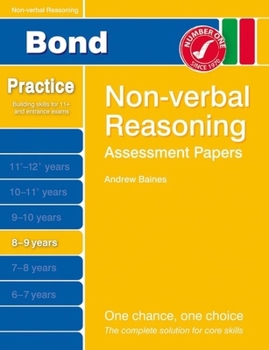 Paperback Bond Assessment Papers Non-Verbal Reasoning 8-9 Yrs Book