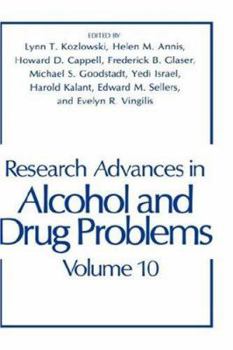 Hardcover Research Advances in Alcohol and Drug Problems: Volume 10 Book