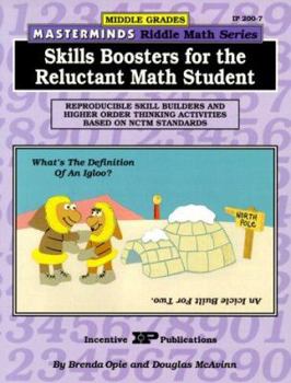 Paperback Masterminds Riddle Math for Middle Grades: Skills Boosters for the Reluctant Math Student: Reproducible Skill Builders and Higher Order Thinking Activ Book