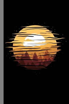 Paperback Sunset: Nature Gift For Hikers And Mountaineers (6"x9") Dot Grid Notebook To Write In Book