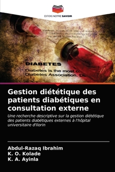 Paperback Gestion diététique des patients diabétiques en consultation externe [French] Book