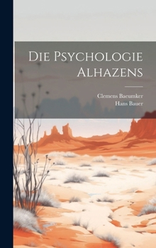 Hardcover Die Psychologie Alhazens [German] Book