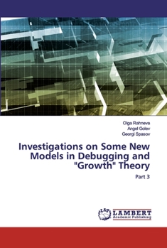 Paperback Investigations on Some New Models in Debugging and "Growth" Theory Book