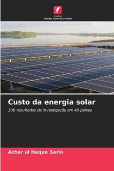 Paperback Custo da energia solar [Portuguese] Book