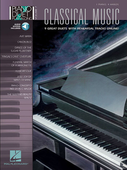 Paperback Classical Music - Piano Duet Play-Along Volume 7 Book/Online Audio Book