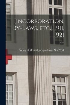 Paperback [Incorporation. By-laws, Etc.] 1911, 1921; 1911 Book