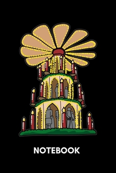 Paperback Notebook: Christmas Pyramid Book