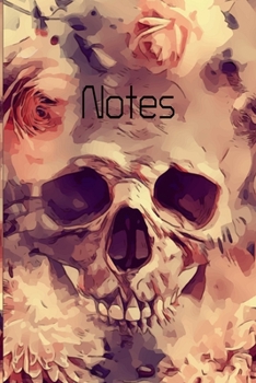 Paperback Notes: Funny beautiful skull notebook Book