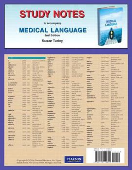 Paperback Study Notes for Medical Language Book