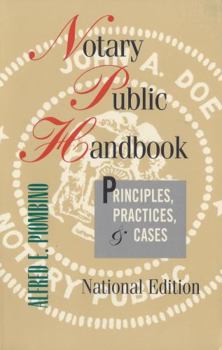 Paperback Notary Public Handbook: Principles, Practices & Cases Book