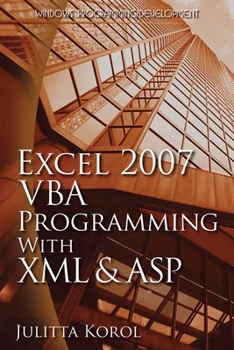 Paperback Excel 2007 VBA Programming with XML and ASP Book
