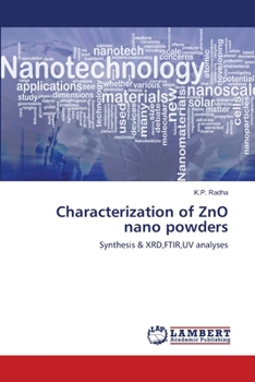 Paperback Characterization of ZnO nano powders Book