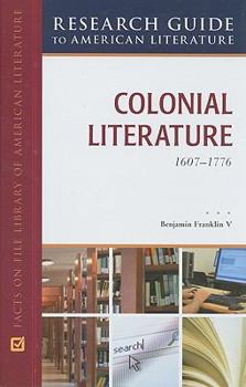 Hardcover Colonial Literature, 1607-1776 Book
