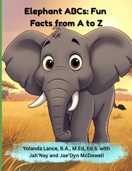 Paperback Elephant ABCs: Fun Facts From A to Z [Large Print] Book