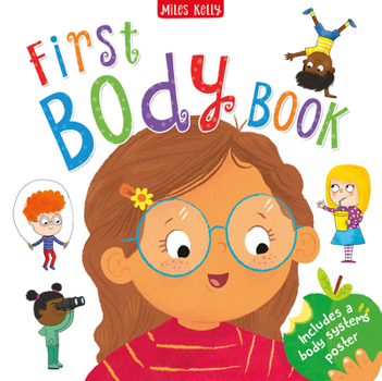 Hardcover First Body Book-Set off on a Head-to-Toe Adventure through the Human Body-Includes over 20 Anatomical Diagrams and a Colorful Body Systems Wall Poster Book