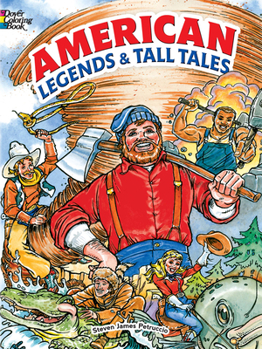 Paperback American Legends and Tall Tales Coloring Book
