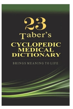 Paperback Taber's Cyclopedic Medical Dictionary Book