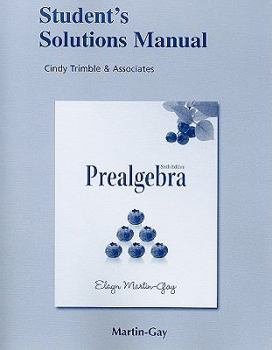 Paperback Student's Solutions Manual: Prealgebra (Standalone) Book