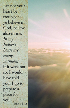 Misc. Funeral Bulletin: In My Father's House (Package of 100): John 14:1-2 (Kjv) Book