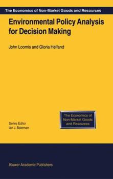 Paperback Environmental Policy Analysis for Decision Making Book