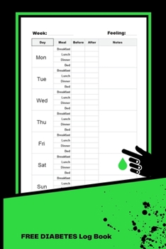 Paperback Free Diabetes Log Book