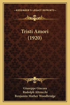 Paperback Tristi Amori (1920) Book