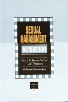 Paperback Sexual Harassment: What You Need to Know: A Personal Resource Guide Book