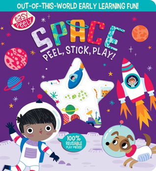 Board book Easy Peely Space-Peel, Stick, Play!: Out-Of-This-World Early Learning Fun! Book