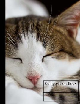 Paperback Kitty Cat Composition Book - College Ruled: College Ruled - 7.44 x 9.69 - 101 Sheets/202 Pages Book