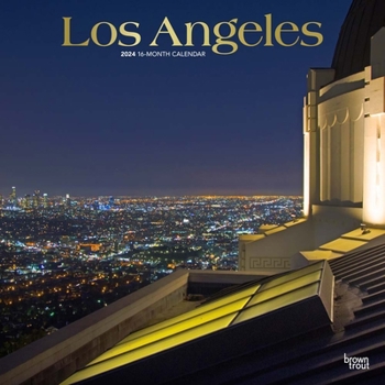 Los Angeles | 2024 12 x 24 Inch Monthly Square Wall Calendar | Foil Stamped Cover | BrownTrout | Travel American Cities California